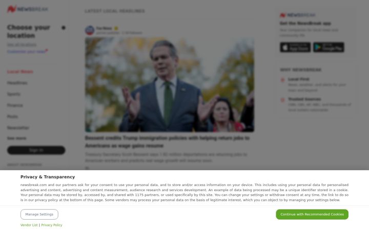 Screenshot του newsbreak.com