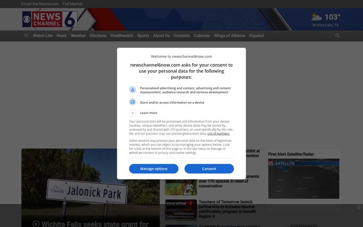 Screenshot di newschannel6now.com