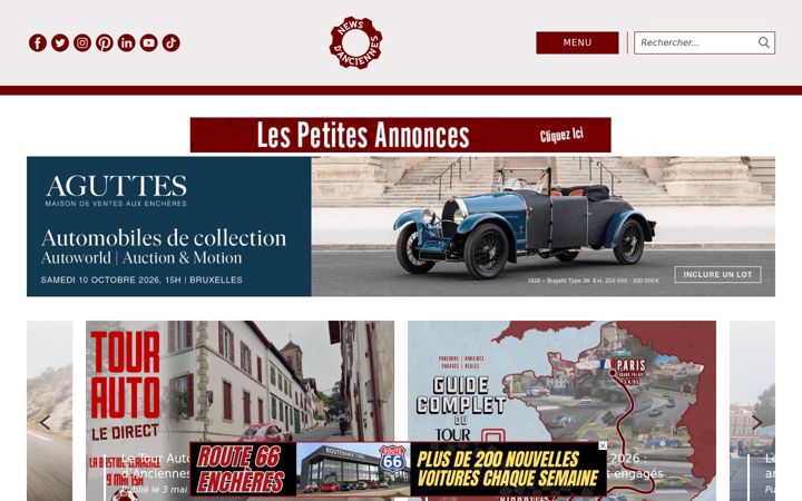 Screenshot of newsdanciennes.com