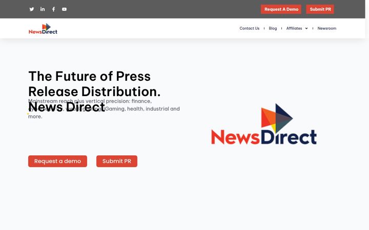 Screenshot of newsdirect.com