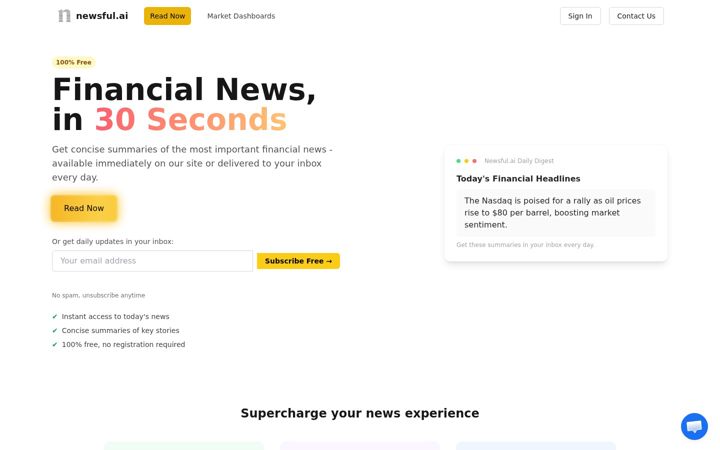Екранна снимка на newsful.ai