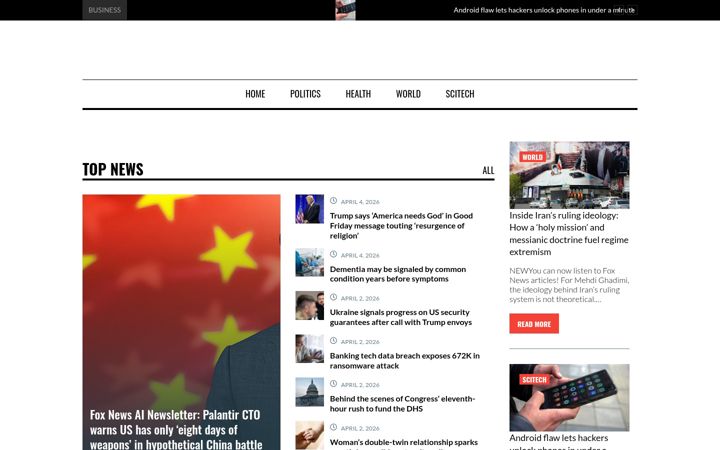 Screenshot van newsinformer.net