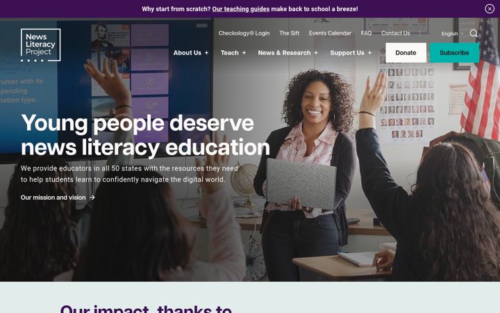Screenshot of newslit.org