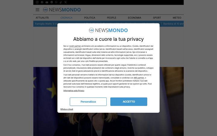 Ekrano kopija newsmondo.it