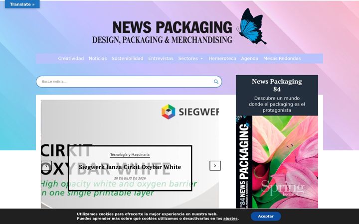 Screenshot of newspackaging.es