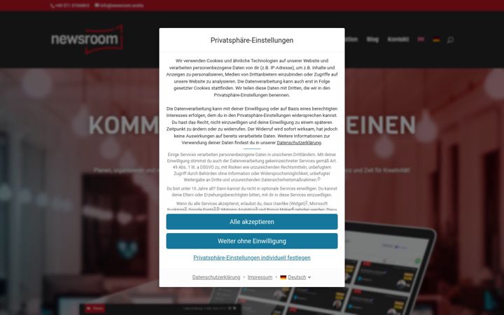 Screenshot of newsroom.works
