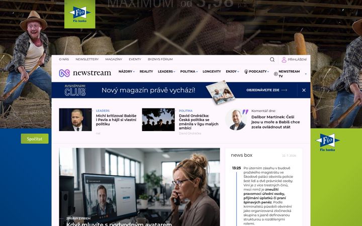Screenshot of newstream.cz