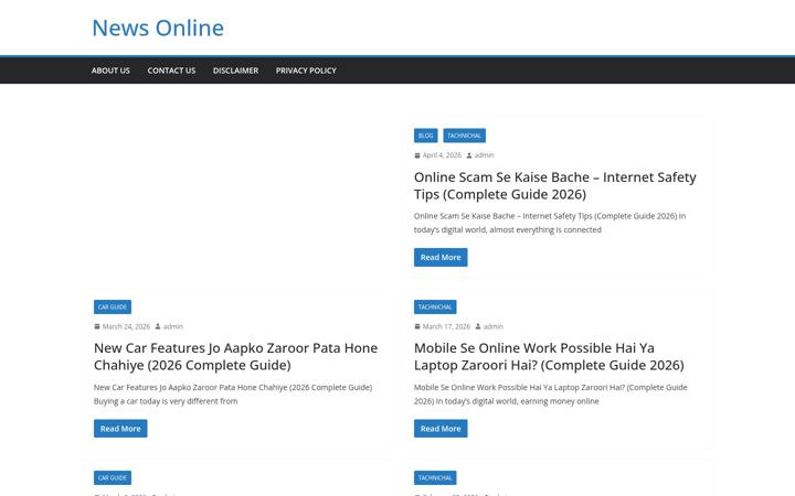 Zrzut ekranu newsuchnaonline.com