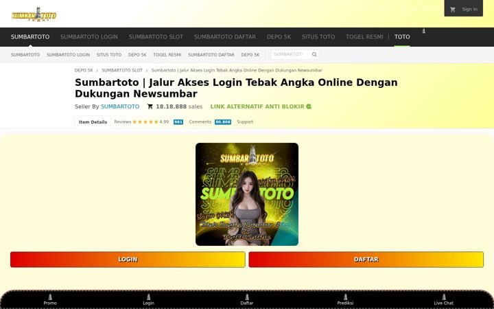 Screenshot of newsumbar.com