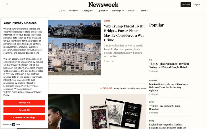 Ekrānuzņēmums no newsweek.com