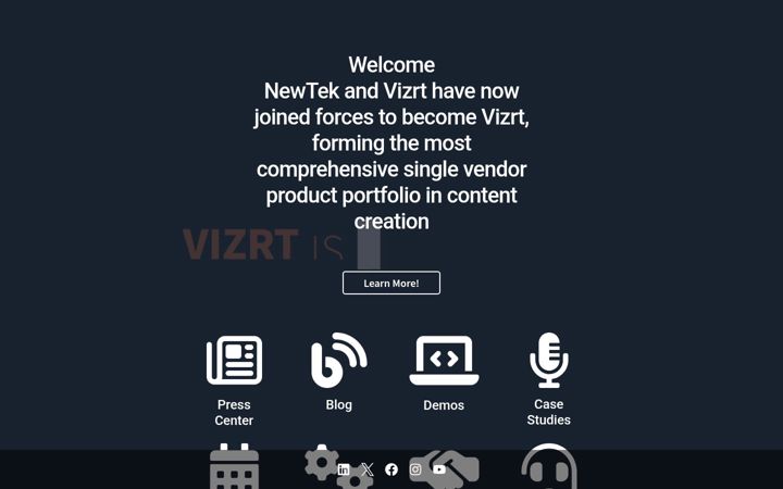 Screenshot of newtek.com