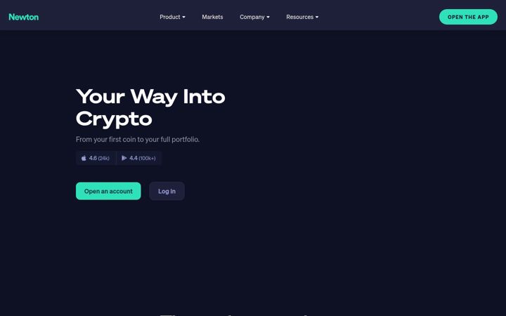Screenshot of newton.co