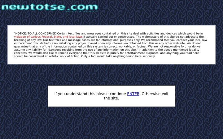 Screenshot of newtotse.com
