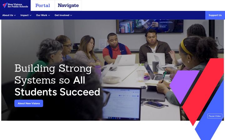 Screenshot of newvisions.org