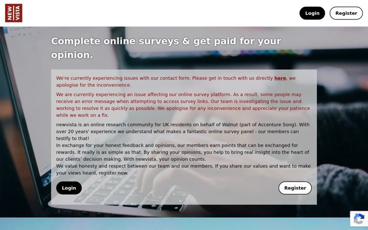 Screenshot of newvistalive.com
