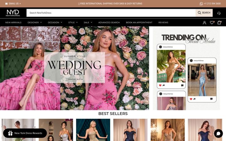 Screenshot of newyorkdress.com