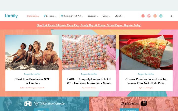 Screenshot of newyorkfamily.com