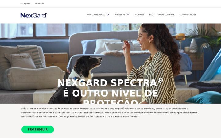 Screenshot of nexgardbrasil.com.br
