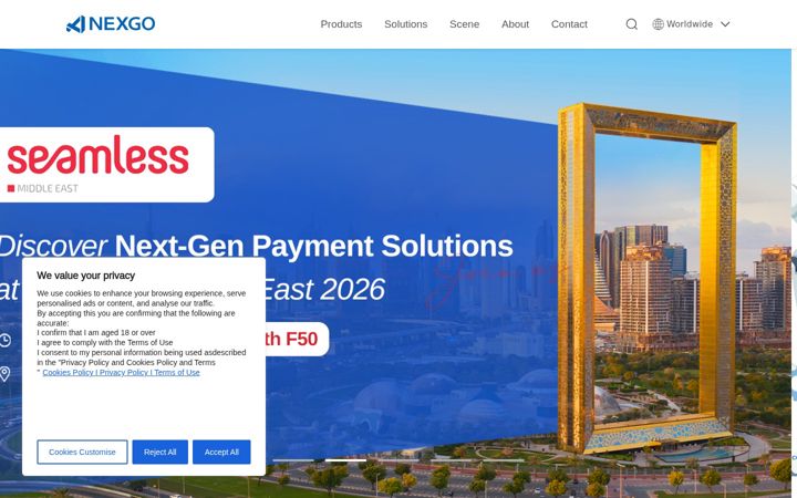 Skjermbilde av nexgoglobal.com