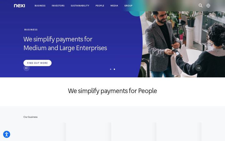 Snímek obrazovky nexigroup.com
