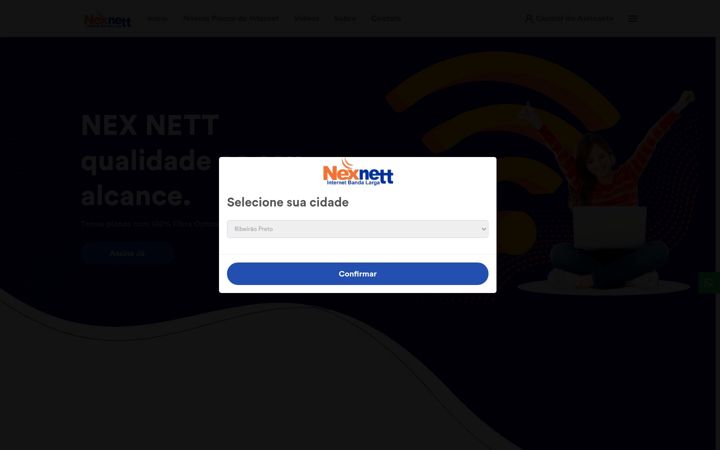 Screenshot of nexnett.com.br