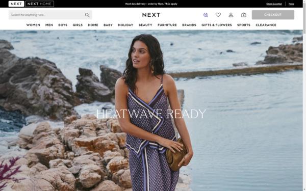 Screenshot of next.co.uk
