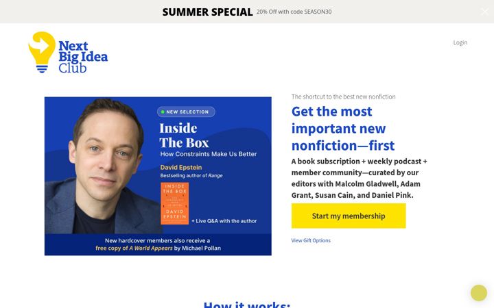 Screenshot of nextbigideaclub.com