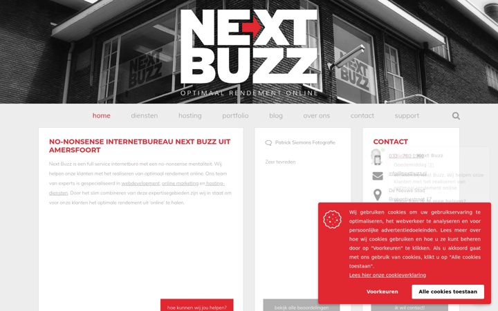 Screenshot of nextbuzz.nl