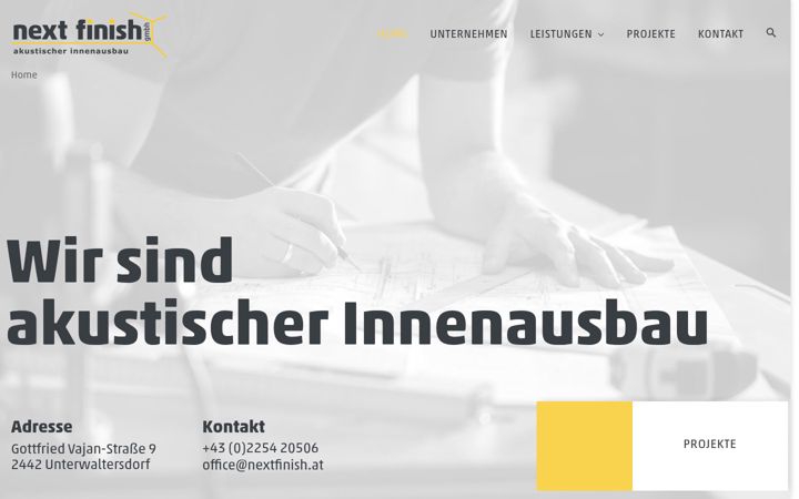 Screenshot von nextfinish.at
