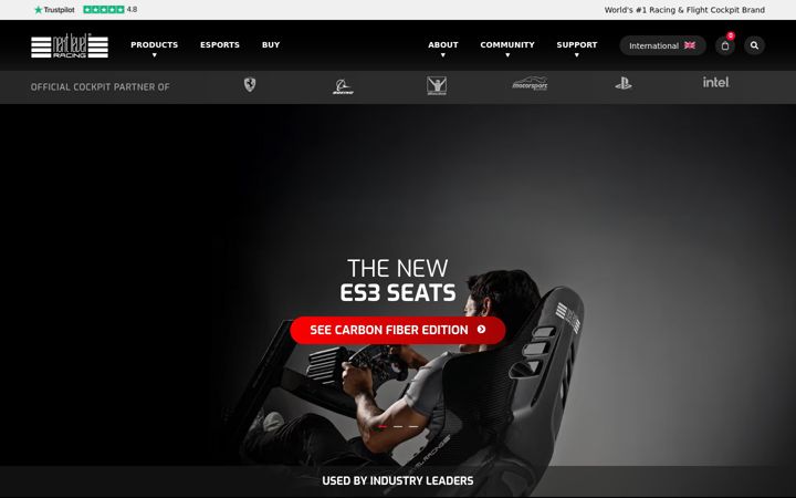 Screenshot of nextlevelracing.com