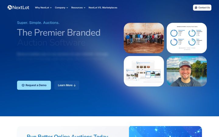 Screenshot of nextlot.com