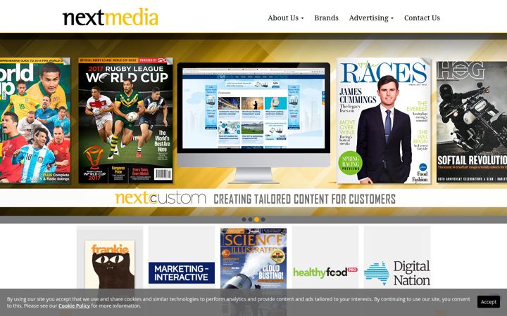 Screenshot of nextmedia.com.au