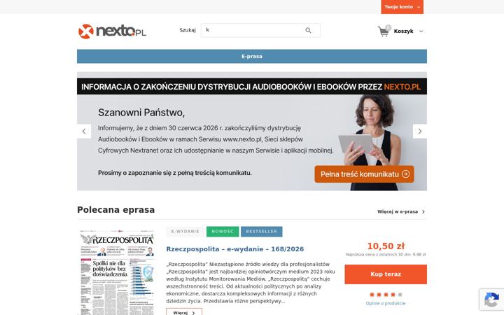 Screenshot of nexto.pl