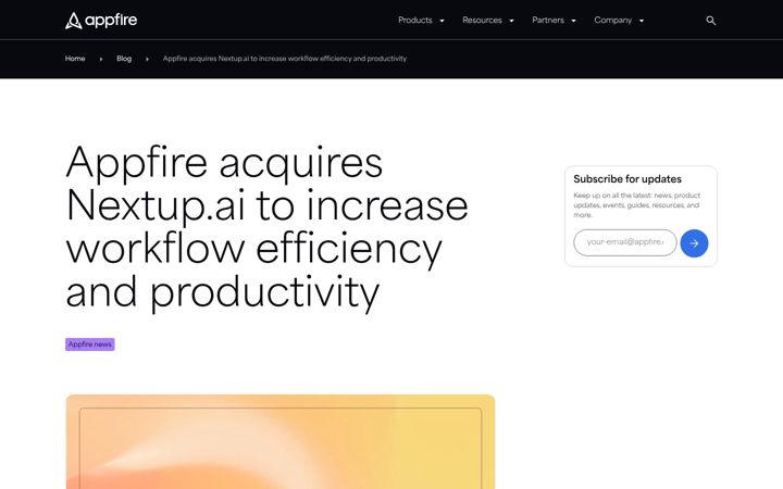 Screenshot of nextup.ai