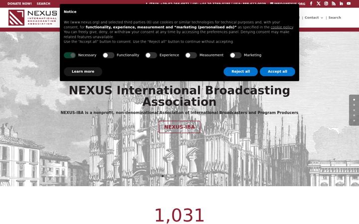 Screenshot of nexus.org