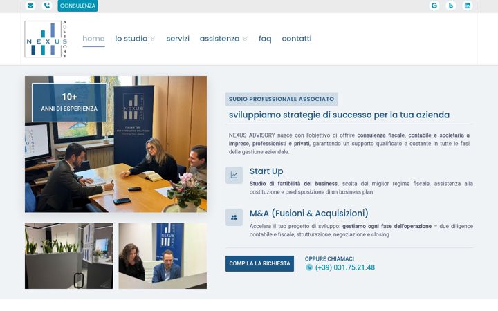 Kuvakaappaus sivustosta nexusadv.it