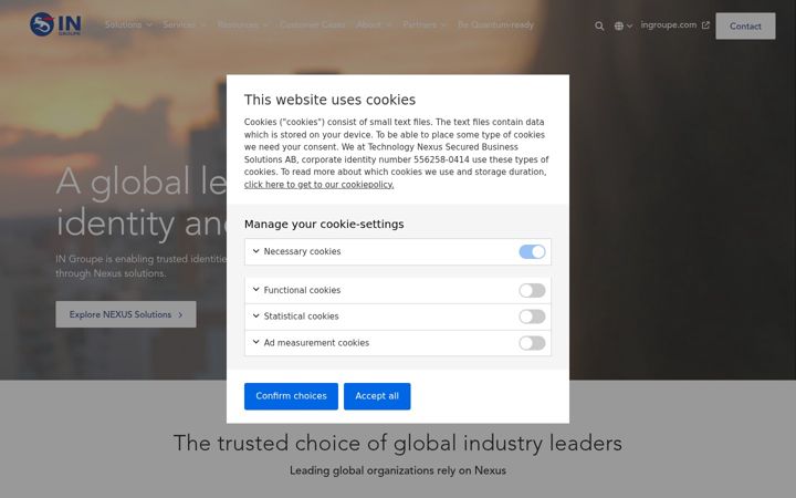 Screenshot of nexusgroup.com