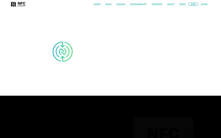 Screenshot van nfc-forum.org