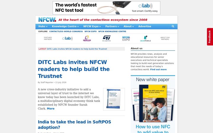 Screenshot of nfcw.com