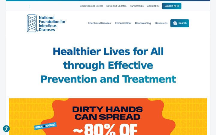 Screenshot of nfid.org