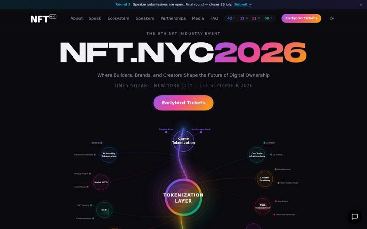 Screenshot of nft.nyc