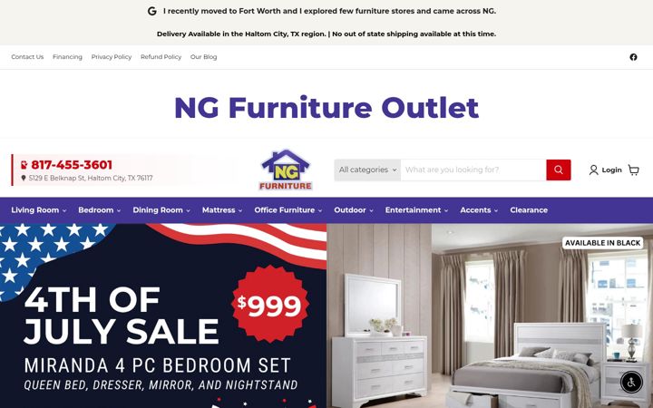 Screenshot of ngdfw.com