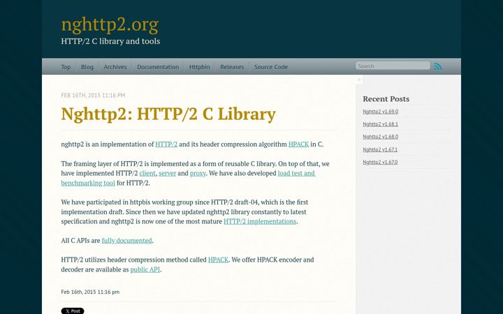 Screenshot ta' nghttp2.org