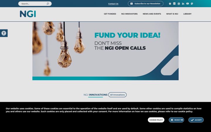 Screenshot of ngi.eu