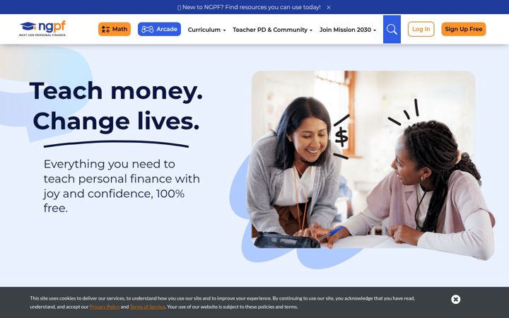 Screenshot of ngpf.org