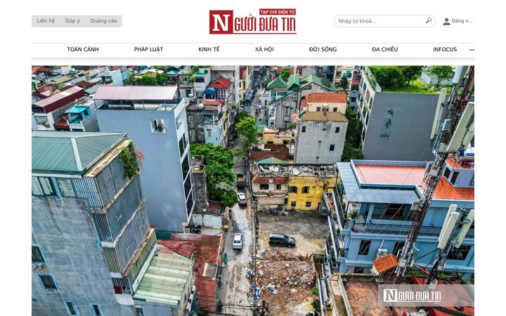 Screenshot of nguoiduatin.vn