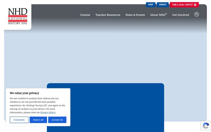Screenshot di nhd.org