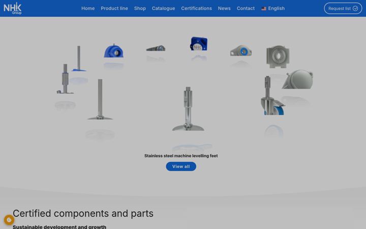 Screenshot of nhkmachineryparts.com