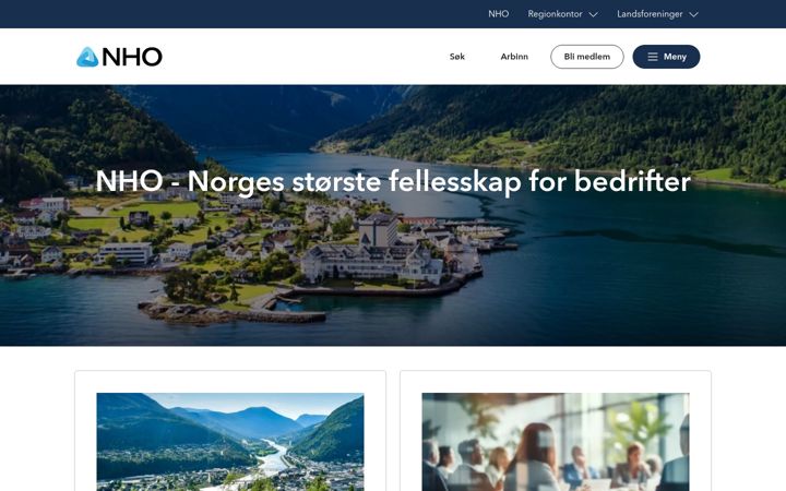 Screenshot of nho.no