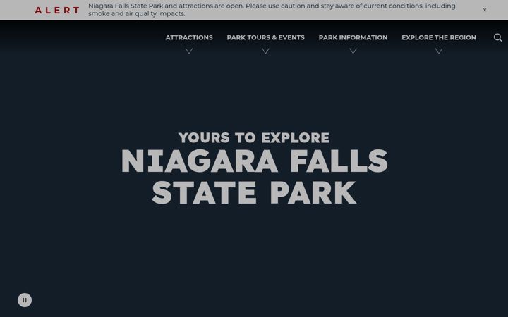 Screenshot of niagarafallsstatepark.com